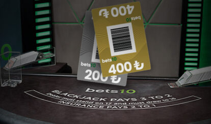 BETS10 BLACKJACK'TEN 3.000 TL'YE VARAN ÖDÜL