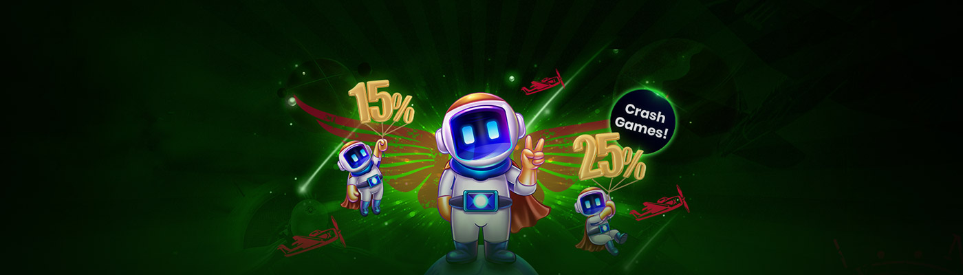 HER HAFTA %15 BONUS SENİN! crash games desktop